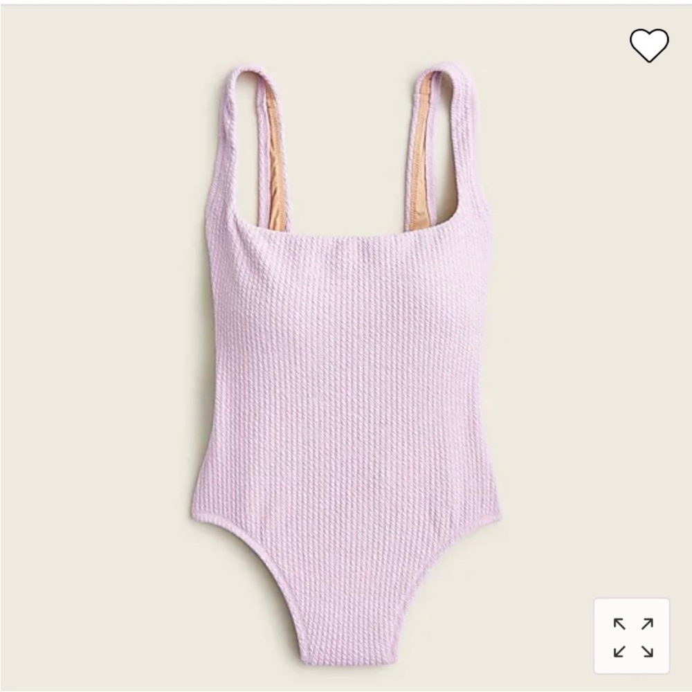 J.Crew Textured Squareneck Swimsuit